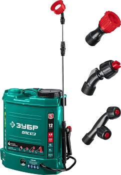 12 л бак, опрыскиватель аккумуляторный, 12В, 8Ач ЗУБР