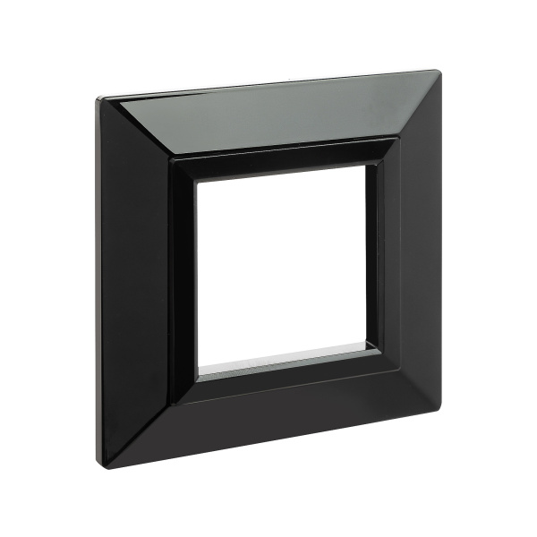 Рамка из металла, "Avanti", черная, 1 пост (2 мод.) DKC