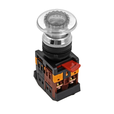 Кнопка AELA-22 белая с подсветкой NO+NC 24В PROxima EKF