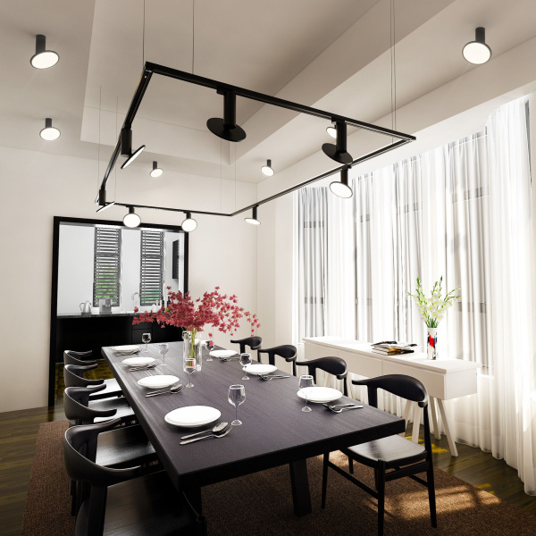 Накладной светодиодный светильник 12Вт 4200К черный IP20 (a047772) Elektrostandard