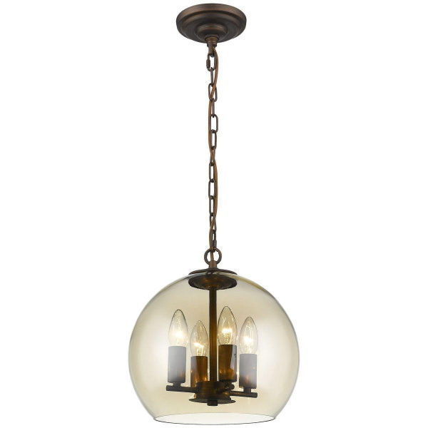Светильник подвесной Кофейный/Кофейный E14 4*40Вт WE204.04.503 WERTMARK