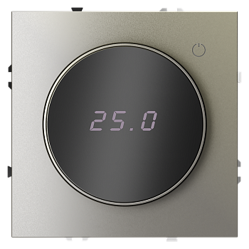 Терморегулятор электронный Voltum S70 с индикацией и датчиком, для теплого пола, (шелк)