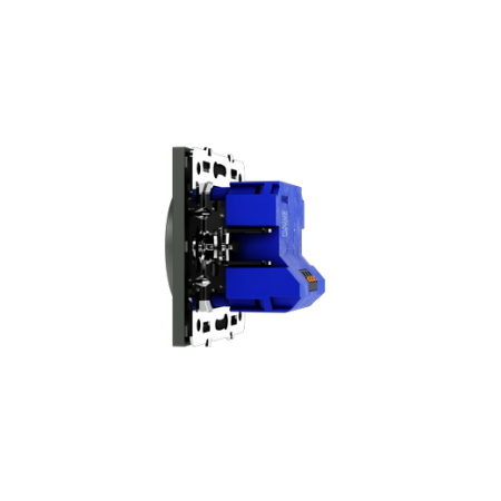 Светорегулятор встраиваемый Voltum S70 поворотно-нажимной 600 Вт, (титан)