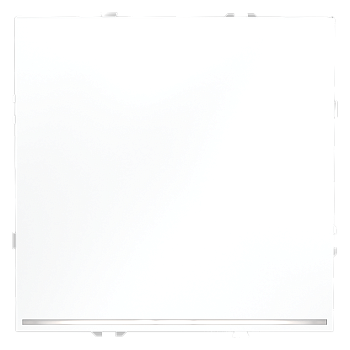 Проходной переключатель встраиваемый Voltum S70 одноклавишный с подсветкой 10А, (белый матовый)