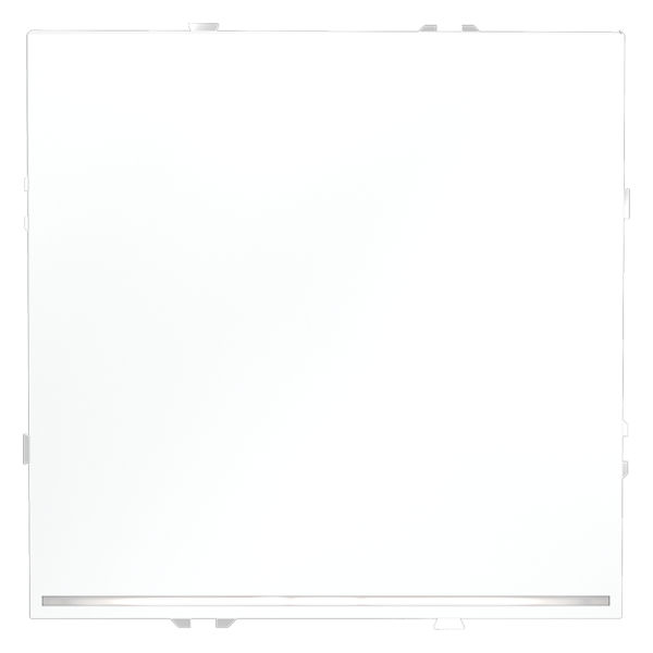 Проходной переключатель встраиваемый Voltum S70 одноклавишный с подсветкой 10А, (белый матовый)