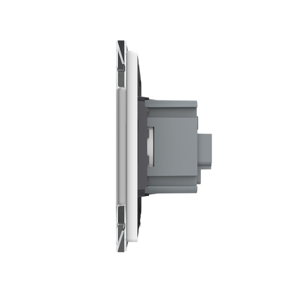 Розетка 1 модуль Белая Livolo