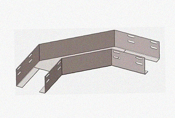 Лоток угловой перфорированный КГ 100х100-135 УТ1,5 оцинкованный лист S0,8 мм