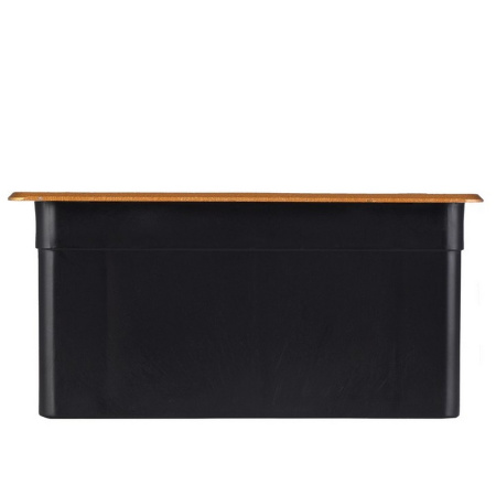 Выдвижной горизонтальный модуль RocketSocket в столешницу для розеток Livolo 2 поста, темно-серый