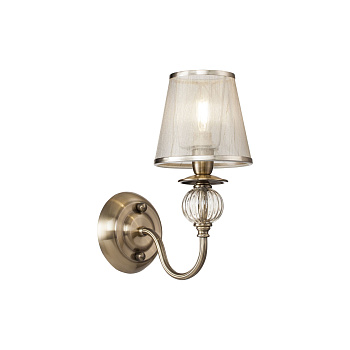 Настенный светильник (бра) 1*E14 40Вт Бронза Антик IP20 Inessa FR2685WL-01BZ Freya