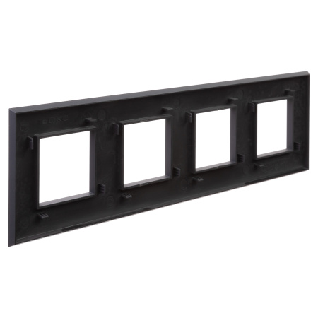 Рамка "Avanti", "Черный матовый", 4 поста (8 мод.) DKC