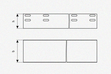 Лоток глухой ЛМГ 75х65х3000 УХЛ1, оцинкованный лист S1,5