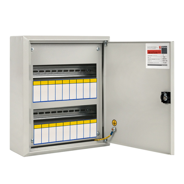 Щит распред, навесной ЩРН-18 пласт, замок (350х300х120) IP31 PROxima EKF