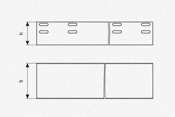Лоток глухой ЛМГ 75х65х3000 УХЛ1, оцинкованный лист S1,5