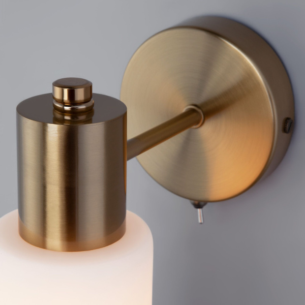 Настенный светильник с плафоном 1*E14 60Вт латунь IP20 Vegga (70160/1 латунь) Eurosvet