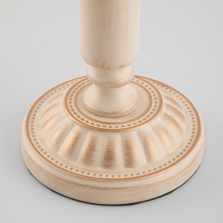 Классическая настольная лампа 1*E27 60Вт белый с золотом IP20 London (01060/1 белый с золотом) Eurosvet