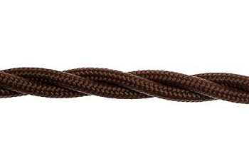 Провод ретро 3х1.5 матов. корич. (уп.50м) Bironi