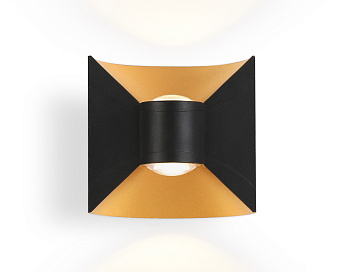 Светильник уличный светодиодный настенный ST4472 BK/GD черный/золото LED 4200K 6W IP54 92*98*55 Ambrella Light