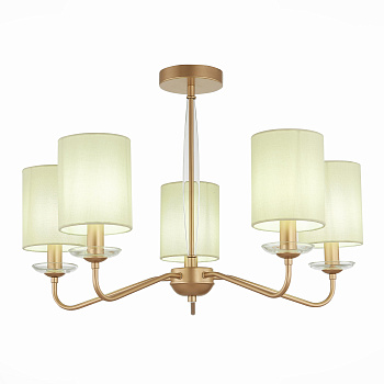 Люстра потолочная Золотистый/Бежевый E14 5*40Вт SLE108002-05 EVOLUCE