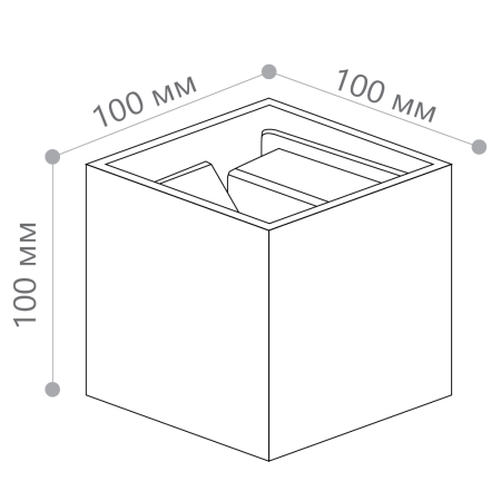 Светильник уличный светодиодный Feron DH012, 2*3W, 450Lm, 4000K, черный
