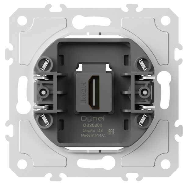 Donel механизм HDMI 2.0a, черный, разъем Type A 180° 4K Full HD @ 60 Hz 3D, HDR, серия DB