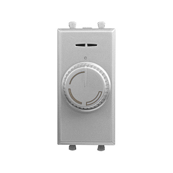 Диммер поворотный модульный, "Avanti", "Закаленная сталь", 1 модуль DKC