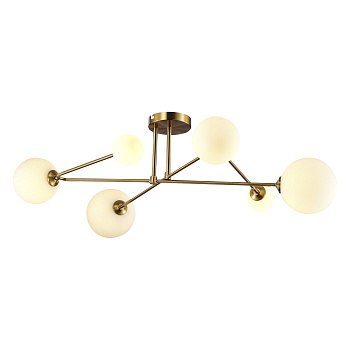 Люстра потолочная Латунь/Белый G9 6*5Вт SLE2211-302-06 EVOLUCE