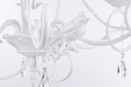 Люстра 6*E14 40Вт Жемчужный белый IP20 Passarinho ARM001-06-W Maytoni