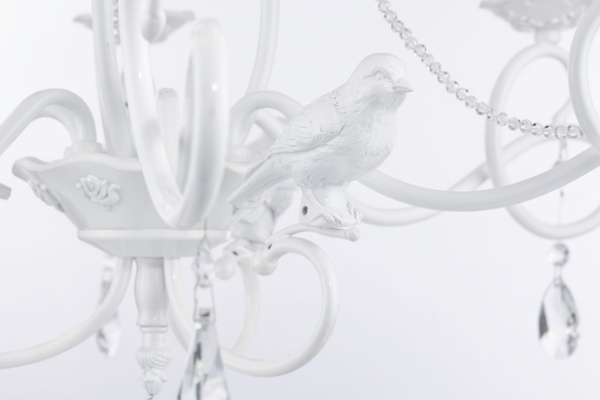 Люстра 6*E14 40Вт Жемчужный белый IP20 Passarinho ARM001-06-W Maytoni