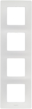 Etika Рамка горизонт/вертик 4-м . алюминий IP20 Legrand