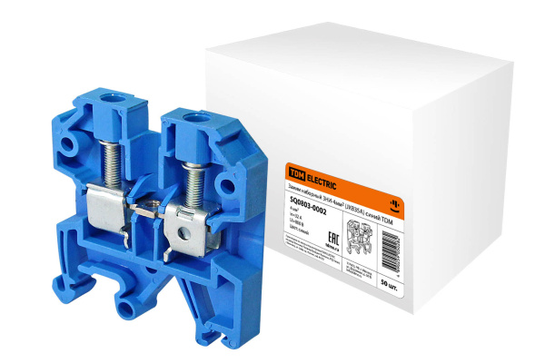 Зажим наборный ЗНИ-4мм2 (JXB35А) синий TDM Зажим наборный ЗНИ-4мм2 (JXB35А) синий TDM
