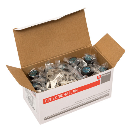 Переключатель BG21 2P с замком не возвратный NO PROxima EKF