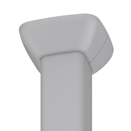 Телескопическая алюминиевая колонна, 2.7 - 4.2м, цвет темно-серебристый металлик DKC