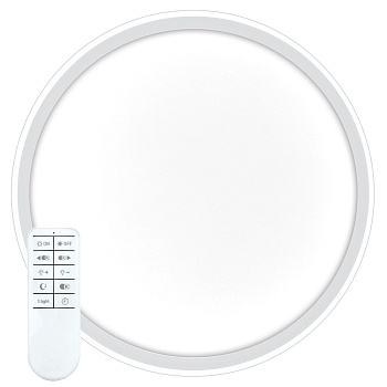 Св/д управляемый светильник накладной Feron AL5800 RING тарелка 80W 3000К-6500K белый