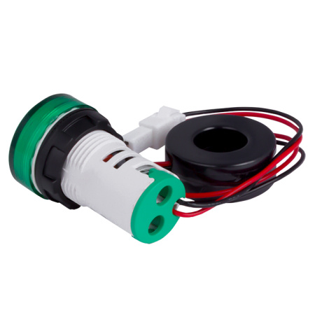 Индикатор значения тока и напряжения зеленый ED16-22AVD 100А PROxima в комплекте с трансформатором тока EKF