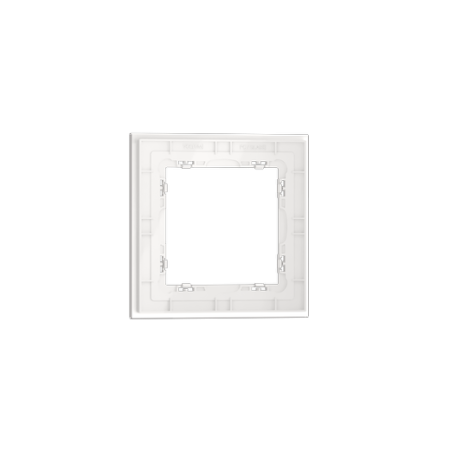 Рамка стеклянная Voltum S70 на 1 пост, (белый, стекло)