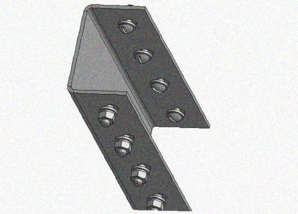 Соединитель стоек СС УТ1,5, горячее цинкование, S2,5