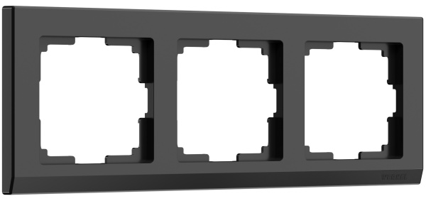 Stark Рамка горизонт/вертик 3 пост . Черный IP20 Werkel