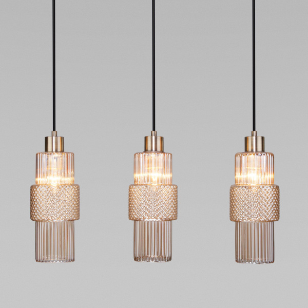 Подвесной светильник с плафонами 3*E27 40Вт бронза IP20 (50209/3 бронза) Eurosvet