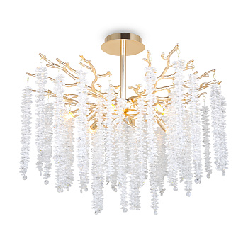 Потолочный светильник 8*G9 40Вт Золото IP20 Mineral FR1010CL-08G Freya