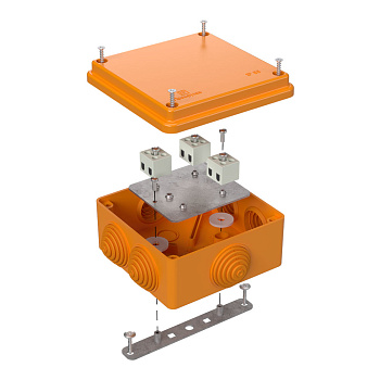 Коробка огнестойкая для о/п 40-0300-FR1.5-6 Е15-Е120 100х100х50 RAL2004 Промрукав (17 шт/уп)