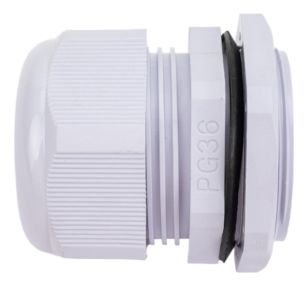 Сальник PG36 диаметр проводника 22-32 мм STEKKER, IP54, серый (DIY упаковка 1 шт)