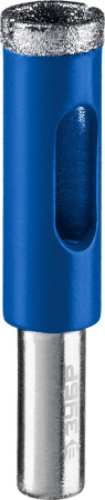 Сверло алмазное трубчатое для дрели d 3 мм по керамике и стеклу, Р60, трехгр хвостовик, Профессионал ЗУБР