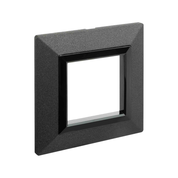 Рамка из металла, "Avanti", графитовая, 1 пост (2 мод.) DKC