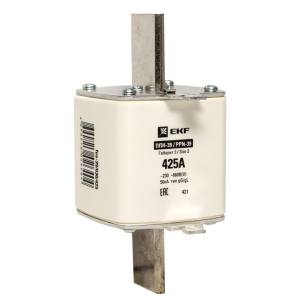 Плавкая вставка ППН-39 630/425А габарит 3 PROxima EKF