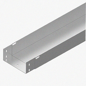 Лоток монтажный цельный глухой ЛМЦГ50х50х3000 УХЛ1, оцинкованный лист, S1,0