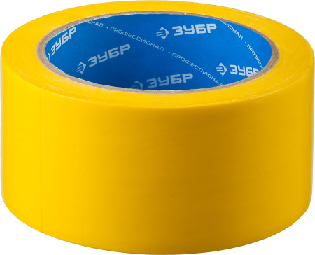Разметочная клейкая лента, Профессионал 12243-50-25, цвет желтый, 50мм х 25м ЗУБР