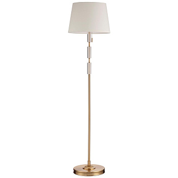 Торшер E27 1*60W LONDON бронзовый/белый/абажур ткань ODEON LIGHT