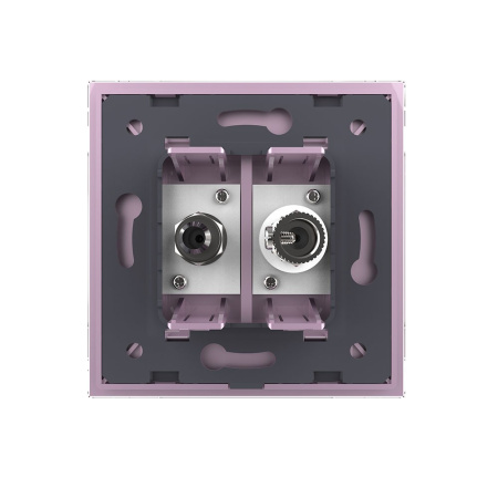 Розетка ТВ/Спутниковая SAT Розовая Livolo