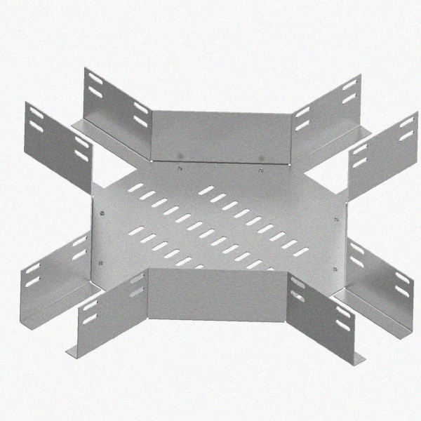 Лоток крестообразный глухой КМГ 250х200 УТ1,5, оцинкованный лист S1,0