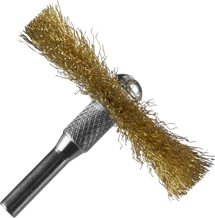 Профессионал. Набор щеток дисковых для дрели, витая стальная латунированная проволока 0,3мм, 5 шт ЗУБР